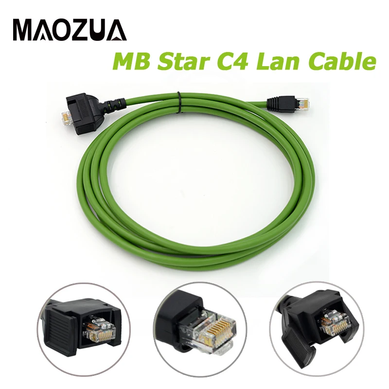 Кабель Maozua C4 Lan для Benz MB Star SD компактный 4 кабель Mercedes диагностический автомобилей