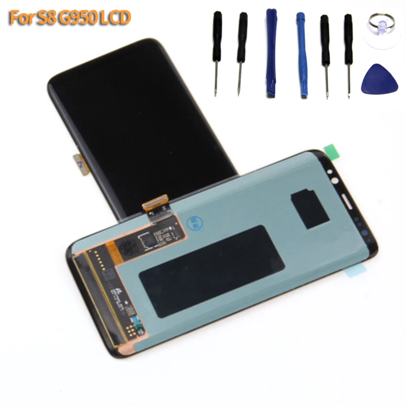 Для samsung Galaxy S8 G950 G950F AMOLED ЖК-экран сенсорный дигитайзер дисплей в сборе Замена для |