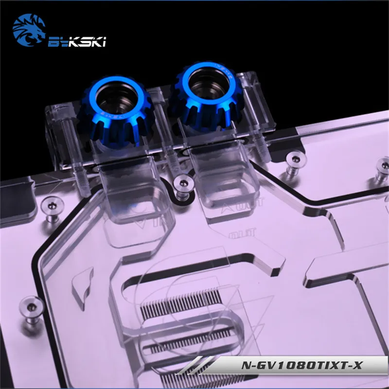 Водяной блок Bykski с полным покрытием графического процессора для GIGABYTE AORUS GTX 1080 Ti