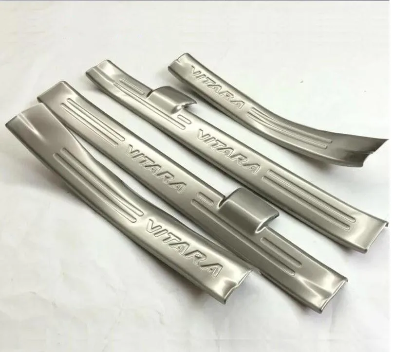

Car styling High Quality Stainless Steel internal Scuff Plate/Door Sill Door Sill for for Suzuki Vitara 2015-2017 Paint