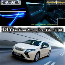 Novovisu для Opel вольтовые интерьерные окружающего света настройки атмосферу волокно оптическое Ленточные огни внутри двери Панель освещения
