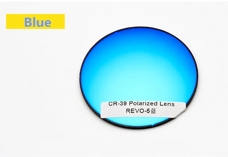  - 1.50 Index Polarized Customized Prescription Myopia Sunglasses Lens Optical Eyewear Colorful Lens Driving Myopia Sunglasses 75mm