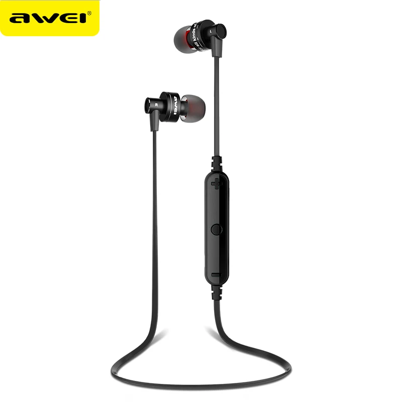 2015 new original Awei Earphone Free of Shipping High Quality Awei A990BL Noise Isolation 4.0 Bluetooth Sport Earphone Mic