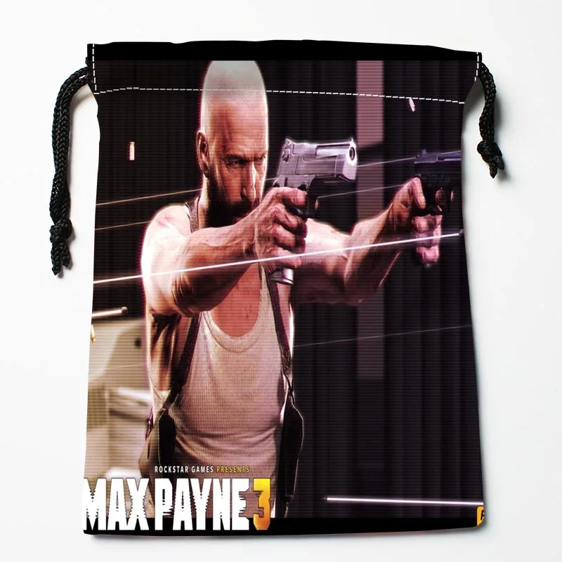 Прозрачный Лучшие Max Payne сумки на шнуровке на заказ хранения печатных получить степень сжатия сумки размер 18X22 см сумки для хранения - Цвет: Прозрачный