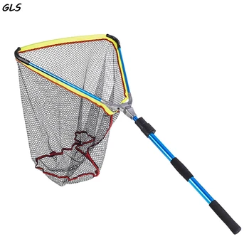 

Portable Retractable Fishing Net Foldable Net Aluminum alloy +ABS+ Nylon Fishing Net