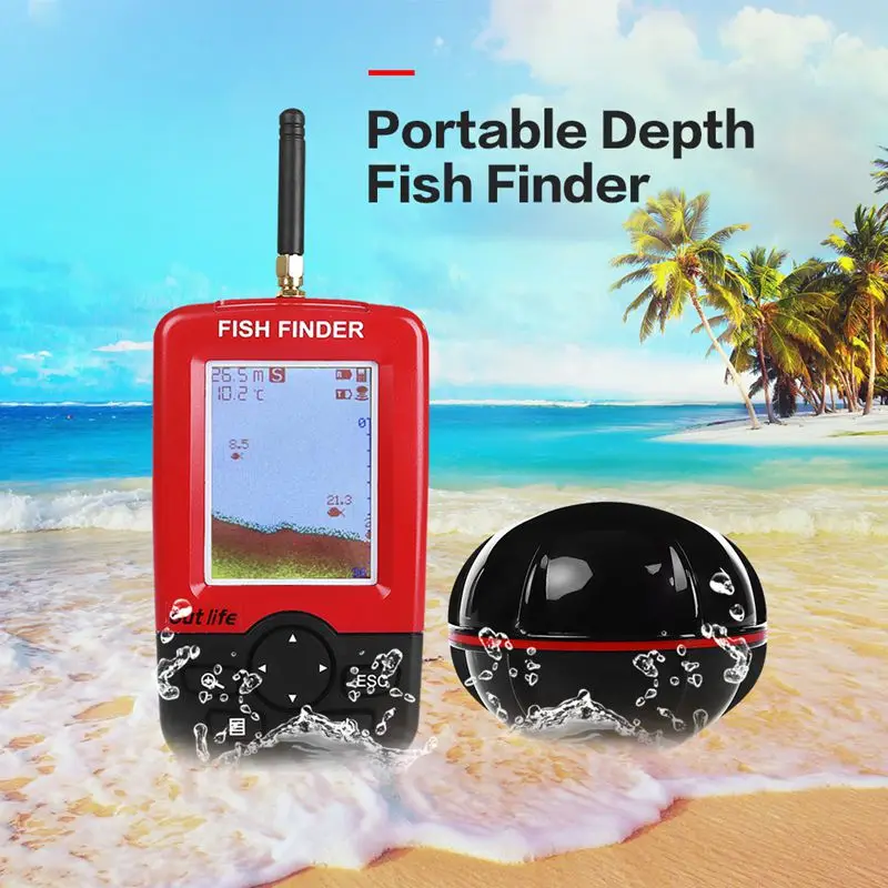 ABLD-الذكية المحمولة عمق صياد السمك مع 100 M اللاسلكية الاستشعار سونار السونار Fishfinder ل بحيرة البحر الصيد ABLD-الذكية المحمولة عمق صياد السمك مع 100 M اللاسلكية الاستشعار سونار السونار Fishfinder ل بحيرة البحر الصيد