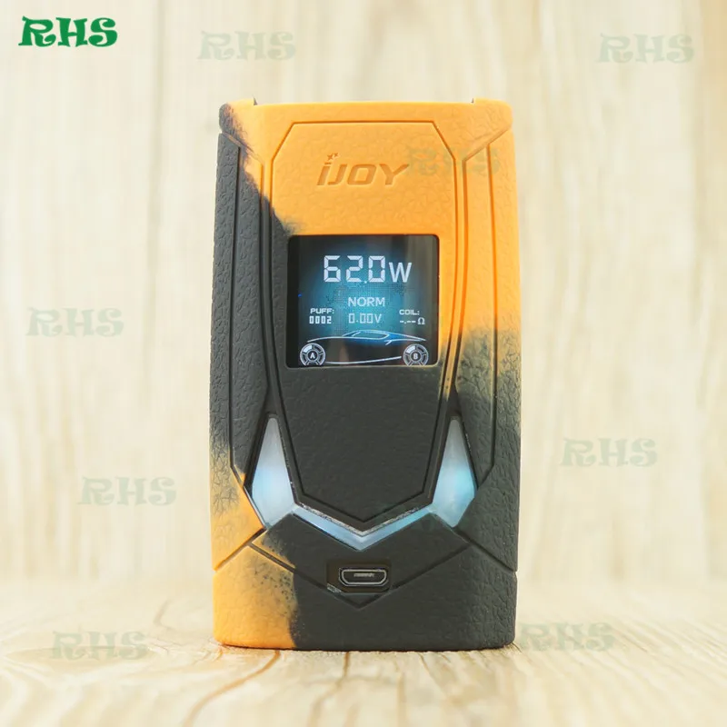 2 шт Горячая Распродажа IJOY Мститель 270 234W силиконовый защитный чехол-накладка Защитная Наклейка - Цвет: black orange