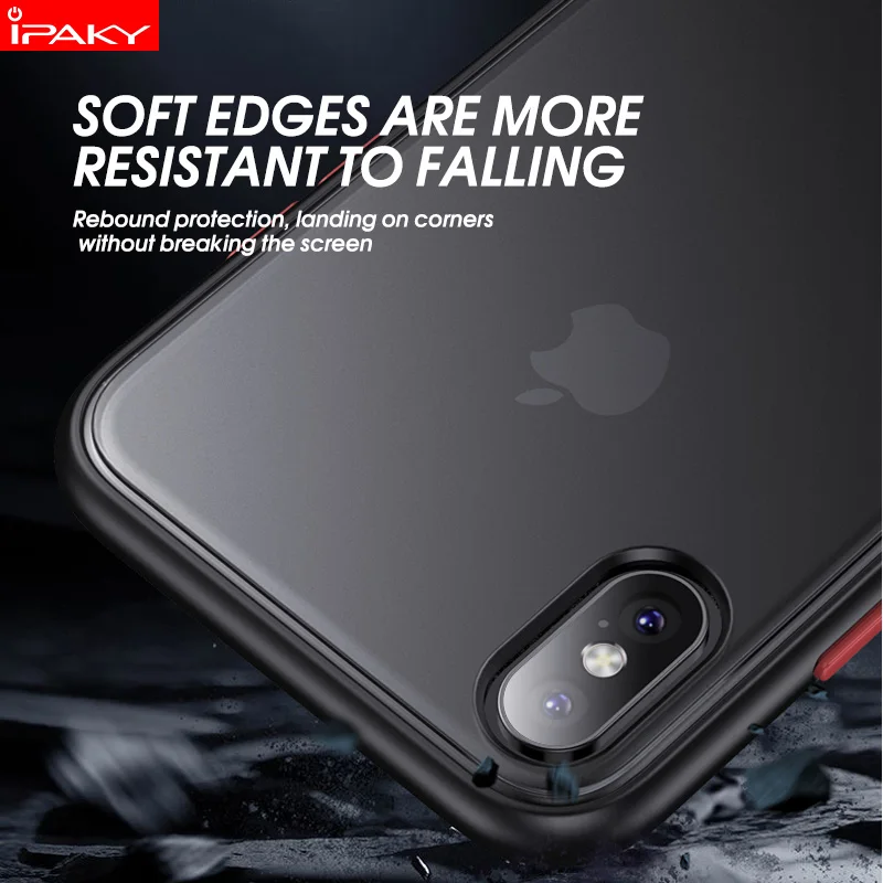 Чехол для iPhone XS Magic Shadow IPAKY чехол MAX цветные кнопки Мягкий бампер гибридный