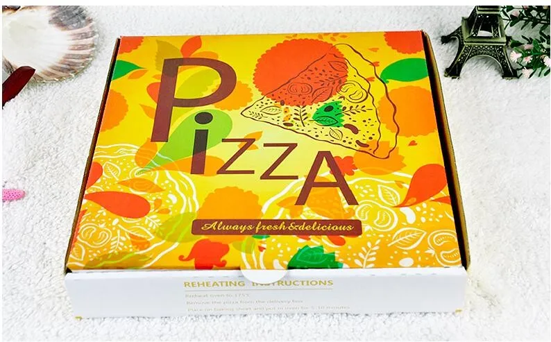 Любителей пиццы* 12 дюймов коробка для пиццы, хлебобулочные коробки, гофрированная бумажная коробка 32 см* 32 см* 4,5 см 30 шт