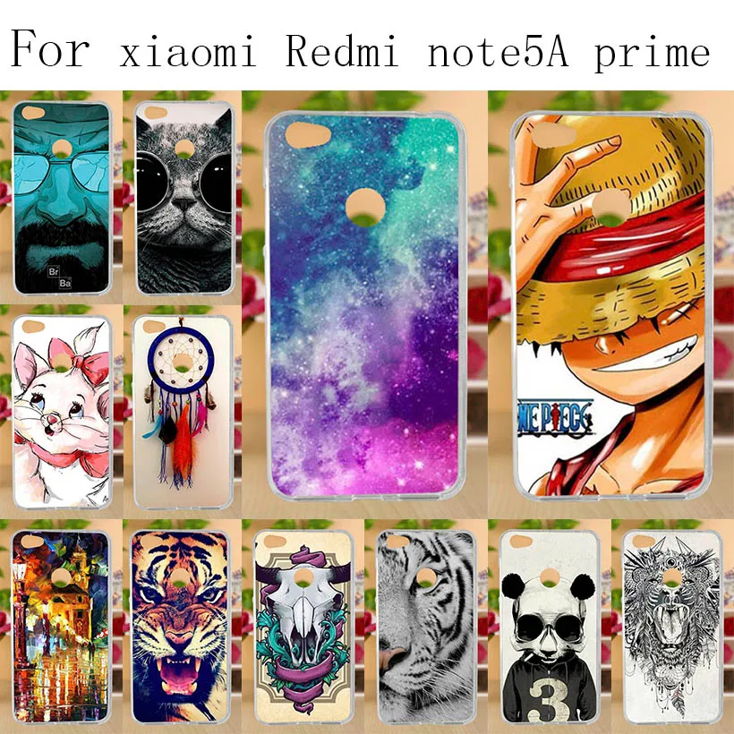 

Anunob Soft Silicone Case For Xiaomi Redmi Note 5A Prime Cases Cover for Redmi Note 5 A Prime Cover For Note5A Prime Phone Bags