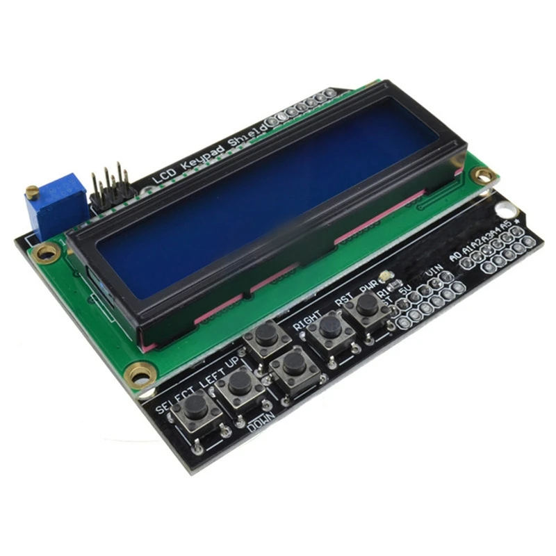 

1Pcs Lcd Keypad Shield Lcd1602 Lcd 1602 Module Display For Arduino Atmega328 Atmega2560 Raspberry Pi Uno Blue Screen Wavgat