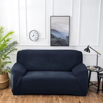 

Knitted Thick Sofa Cover Slipcovers all-inclusive Couch Case for different Shape Sofa High Quanlity Solid Color Suit 90-230cm