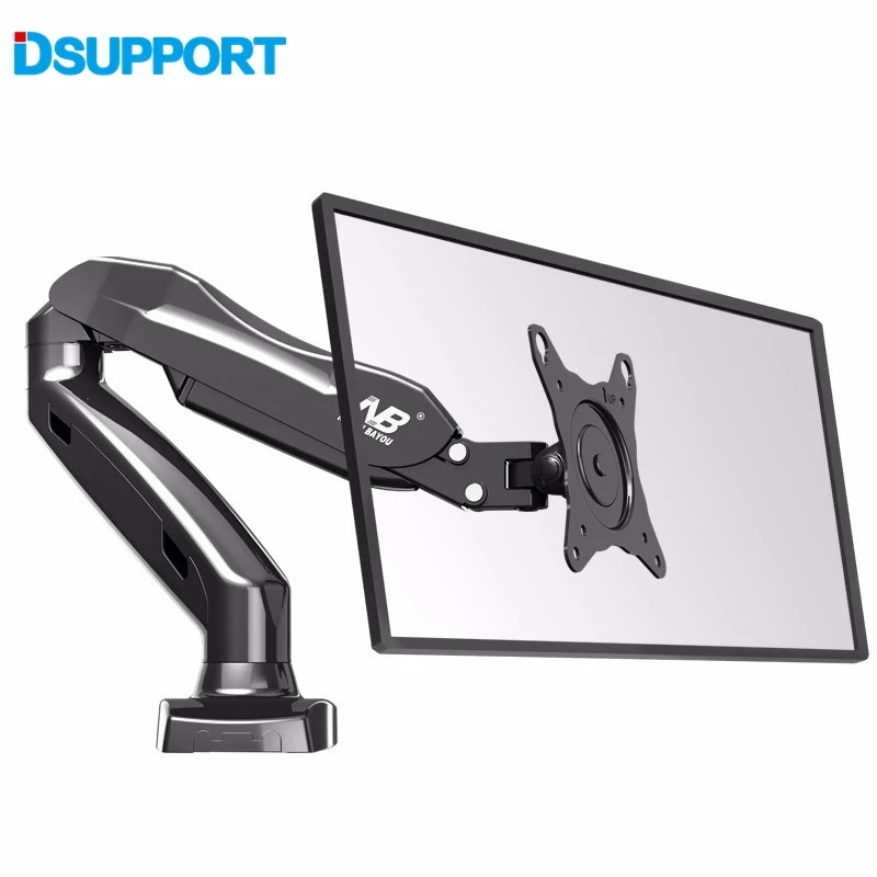 

NB F80 Desktop17-27" LCD LED Monitor Holder Arm Gas Spring Full Motion TV Mount Loading 2-6.5kgs