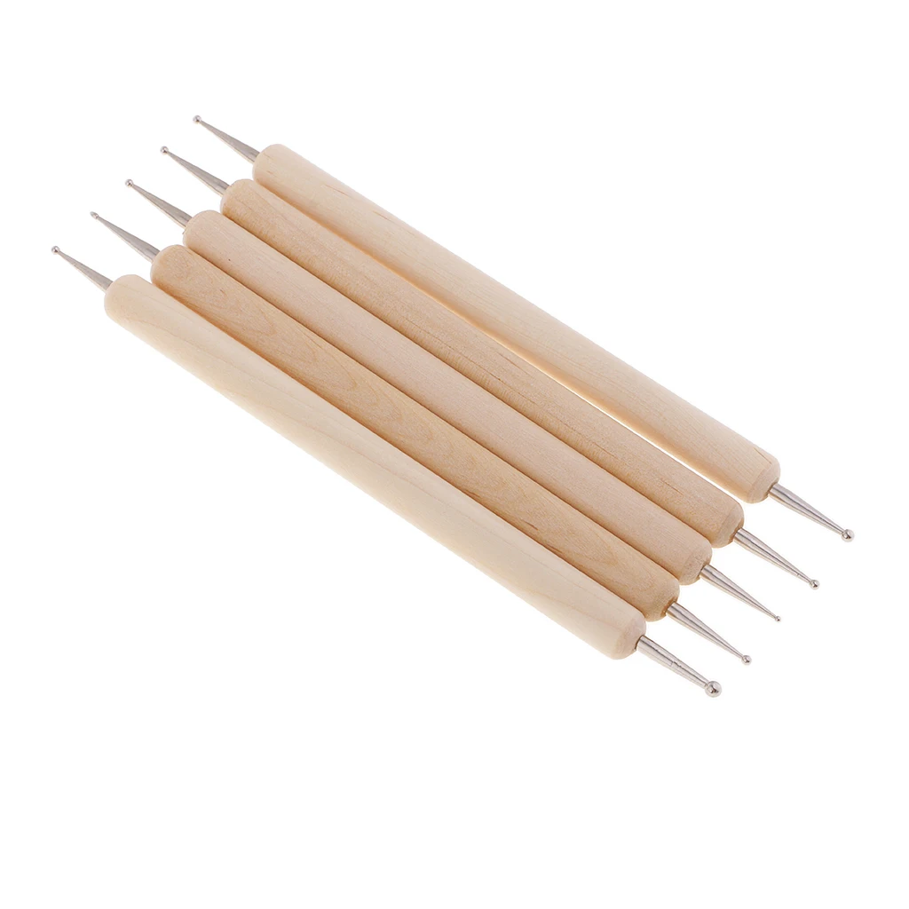 18pcs Polymer Modeling Clay Sculpting Tools, Dotting Pen, Ball Stylus, Pottery Ceramic Clay Tool Kit for Hobbies, Nail Art