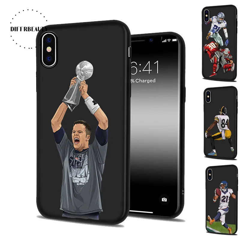 DIFFRBEAUTY Phone Cases For iPhone X 8 6S 7 6 Plus 5 American Football