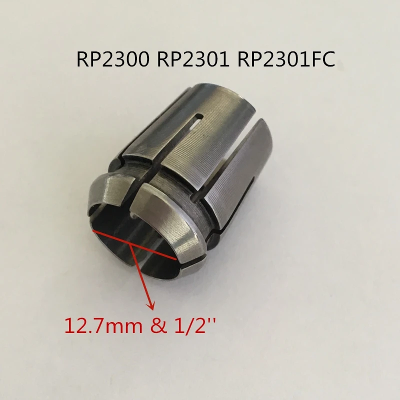 1,2 ''Втулка Конусная Зажимная гайка 12,7 мм Замена для фрезерного станка Makita RP2300 RP2301 RP2301 1/4'' 3/8 ''6,35 мм Цанга хорошего качества