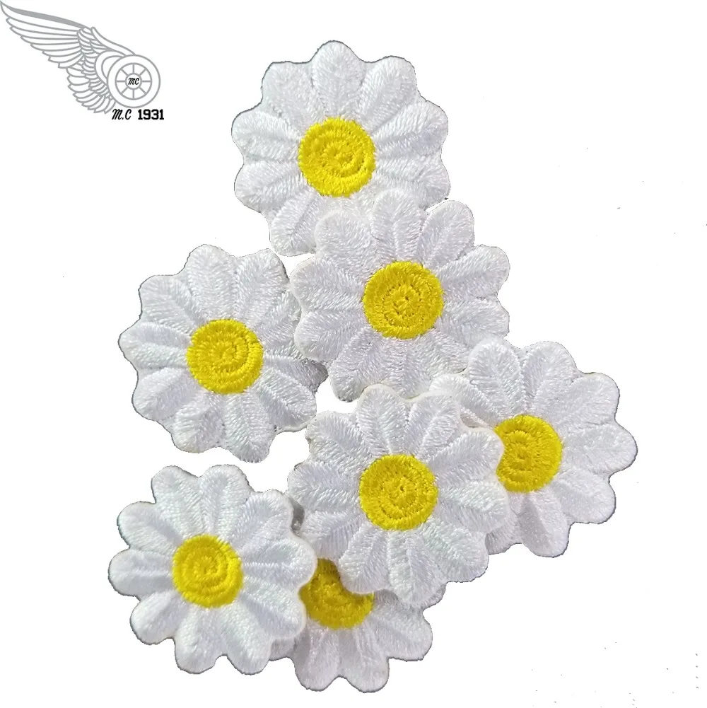 Daisy Little Flowers Embroidery Patches For Clothing