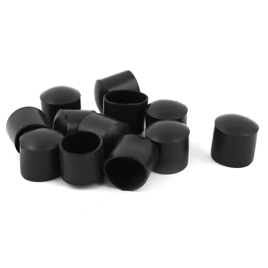 

1,6cm inside diam. Round rubber furniture leg foot holder protection cover 12 pcs