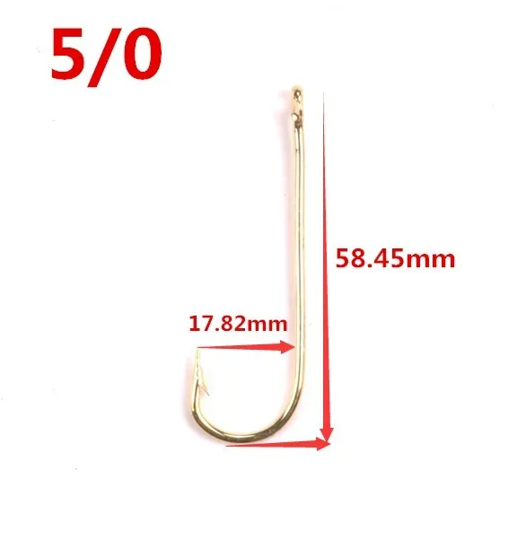 MIZUGIWA Long Shank Aberdeen Fishing Hooks Fresh Water Living Baits Hook Fish Jig Hooks PanFish Crappie Gold 100pcs - Цвет: Gold