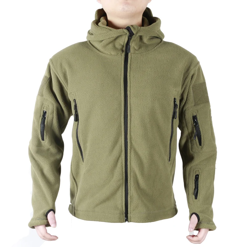 Военная Флисовая теплая уличная куртка softshell Мужская тактическая для охоты и