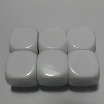 

Free Shipping 4pcs D6 25mm Round Corner Blank Dice Written By Marker Pen For Boardgame And Other Game Accessories