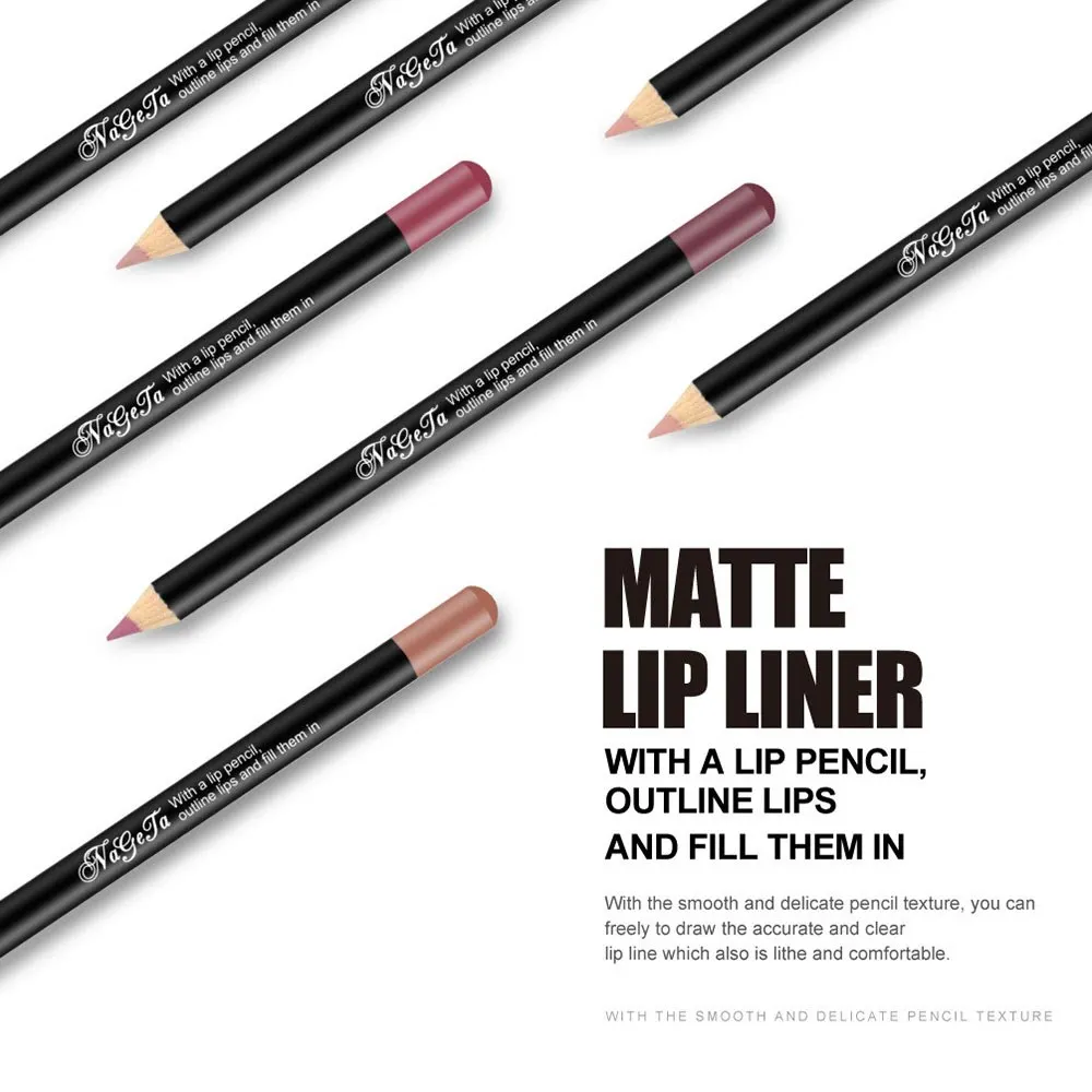 FRESHME 12 цветов сексуальный матовый карандаш для губ Lipliner Набор Lipsliner набор ручек