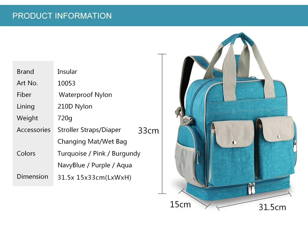 Модные рюкзак для матерей для мам большой Ёмкость для детских пеленок, памперсов сумки Для женщин плеча бродяги многофункциональные