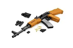 617 шт Ausini AK47 игрушечный пистолет строительные блоки образовательные и инновационной блоки лучшие друзья для любителей военной Бесплатная