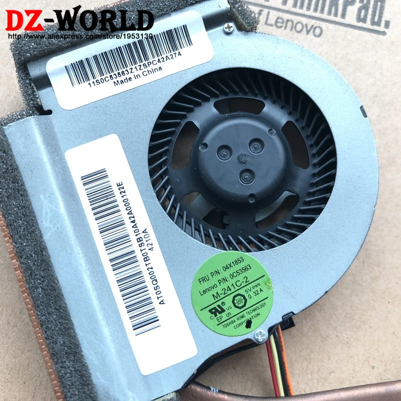/Orig Процессор кулер вентилятор охлаждения радиатора для lenovo ThinkPad T440P UMA интегрированной Графика 04X1853 04X3915 04X3917 0C53563