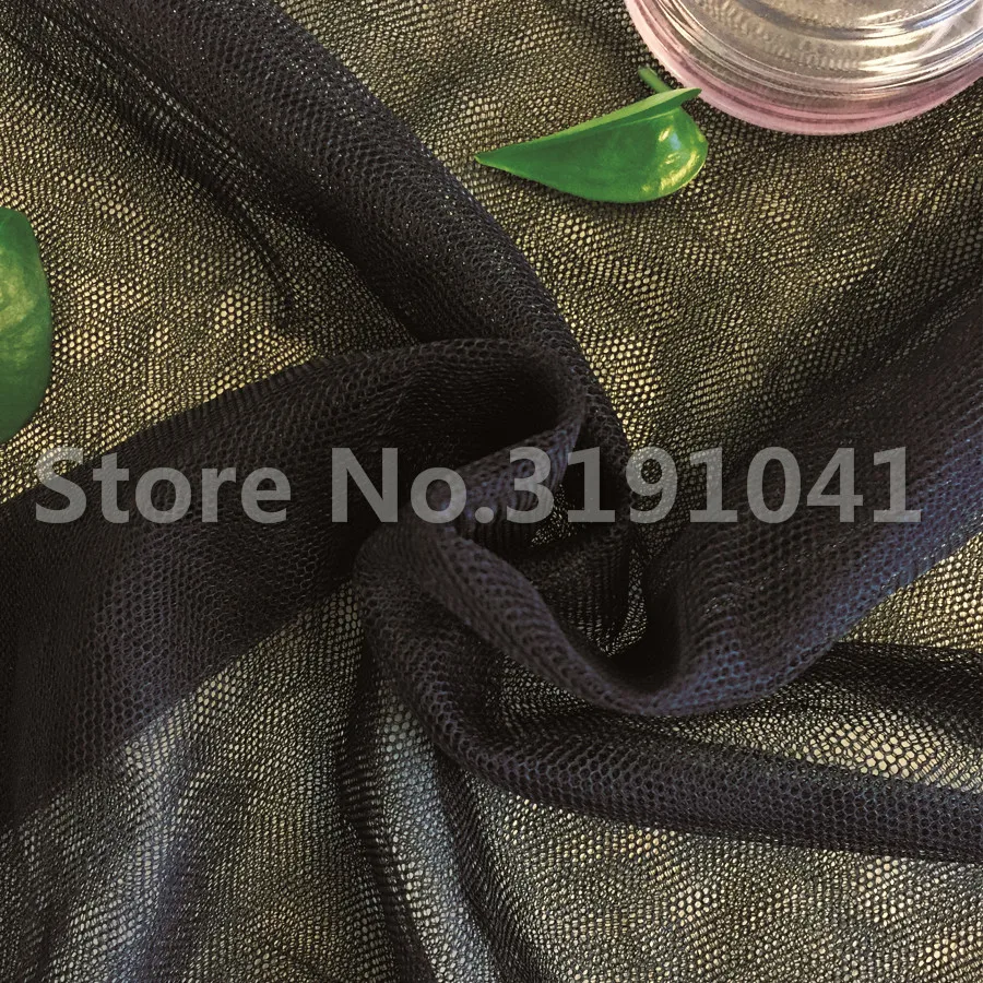 Black 100 Polyester dress Lining Tulle Fabric for mosquito netfabric