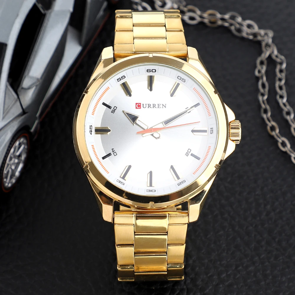 CURREN Fashion Men\'s Watch with Stainless Steel Strap Simple Creative Quartz Wristwatch for Men Clock erkek kol saati Waterproof 2019 (13)