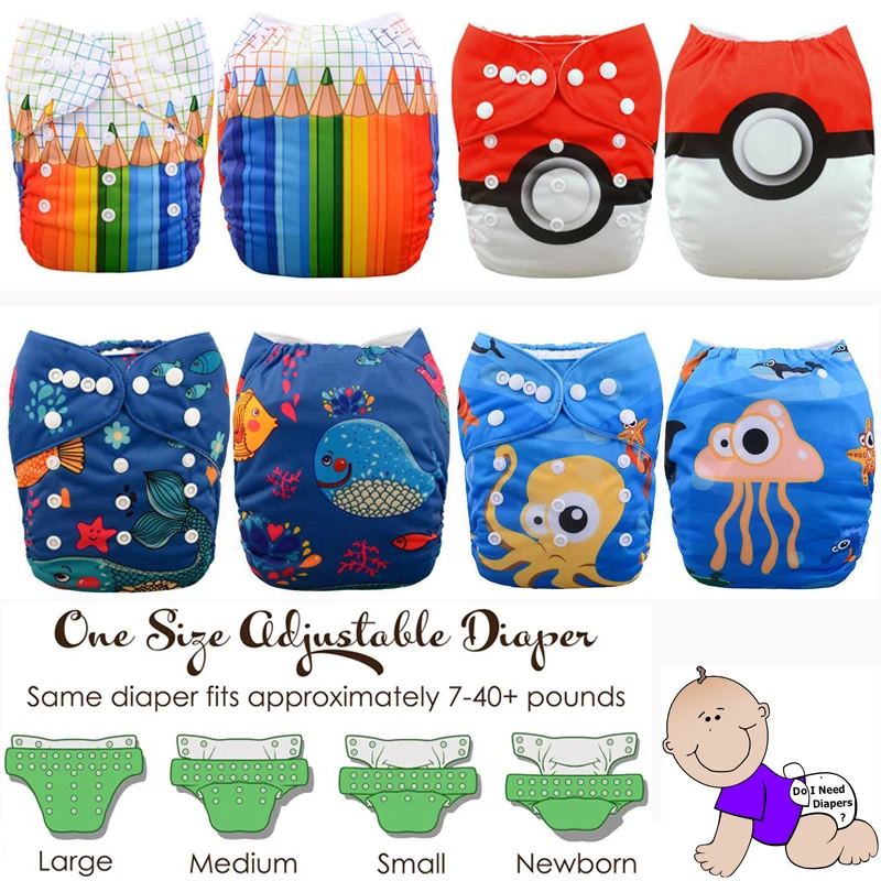 New Arrival Baby Cloth Diaper Couche Lavable One Size Pocket Diaper for