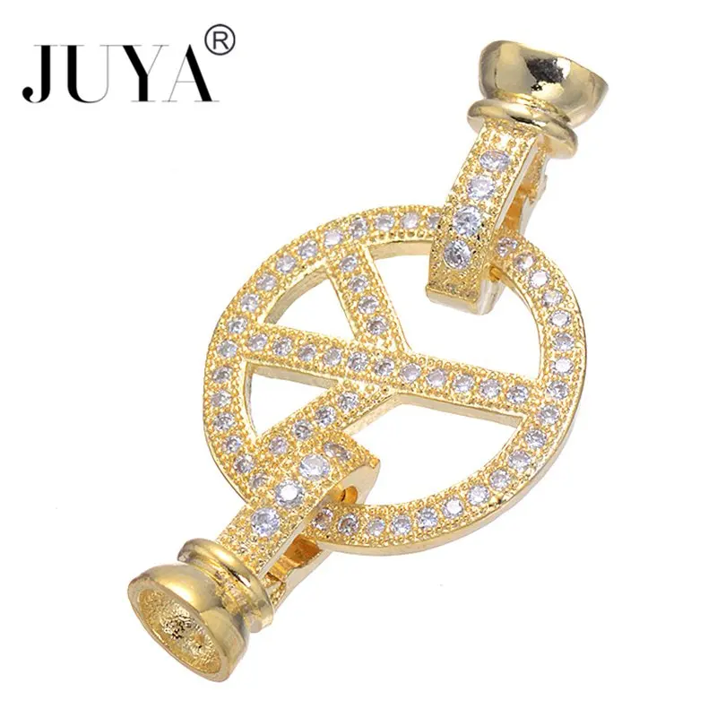 

Jewellery Making Supplies Fashion Geometric Connctors For Jewelry Making Copper Clasp Beads For Bracelets Diy Fermoirs Bijoux