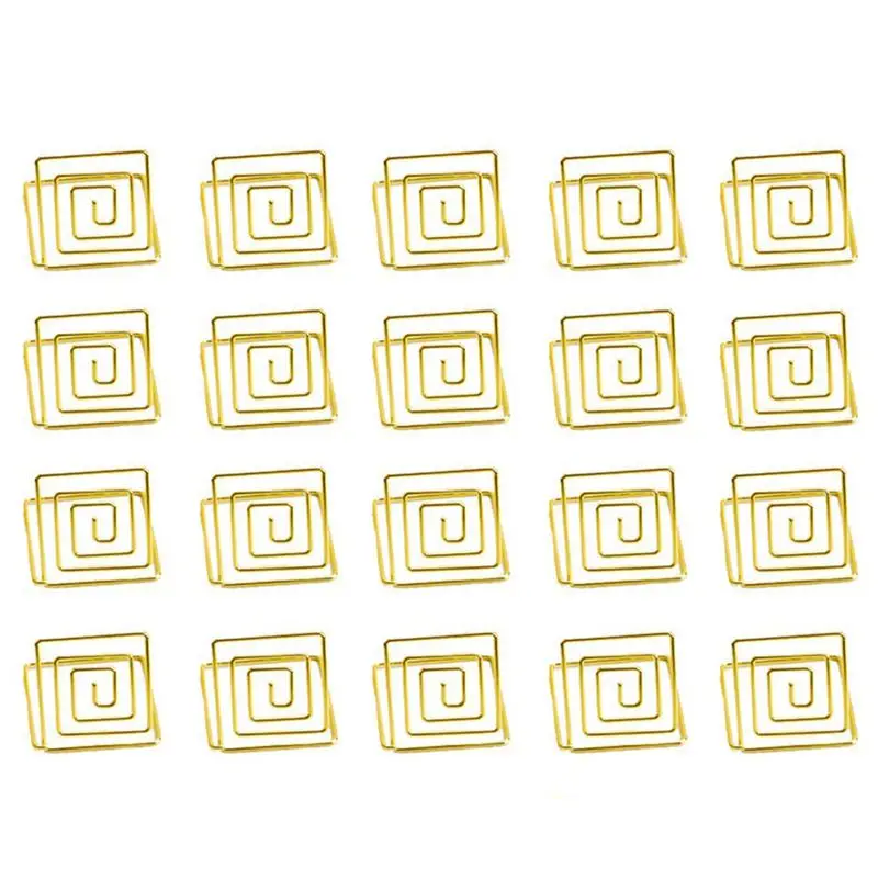  Wire Shape Place Card Holder Stands Table Name Number Holders Paper Menu Picture Memo Note Photo Cl