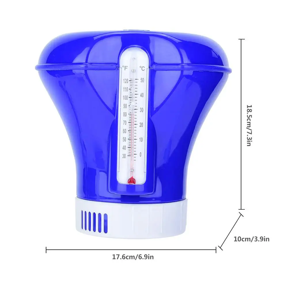 8 дюймов с термометром плавающие таблетки плавающая дезинфекция бассейна автоматический аппликатор для бассейнов спа