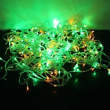 Новогодний RGB 30 м 220 В/110 В светодиодный Рождественский светильник наружная сказочная струна для рождественских украшений
