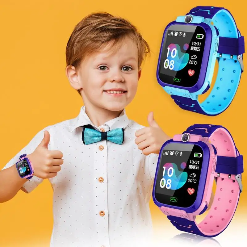 Children Smart Watch Camera Lighting Touch Screen SOS Call Touch Screen LBS Tracking Location Finder