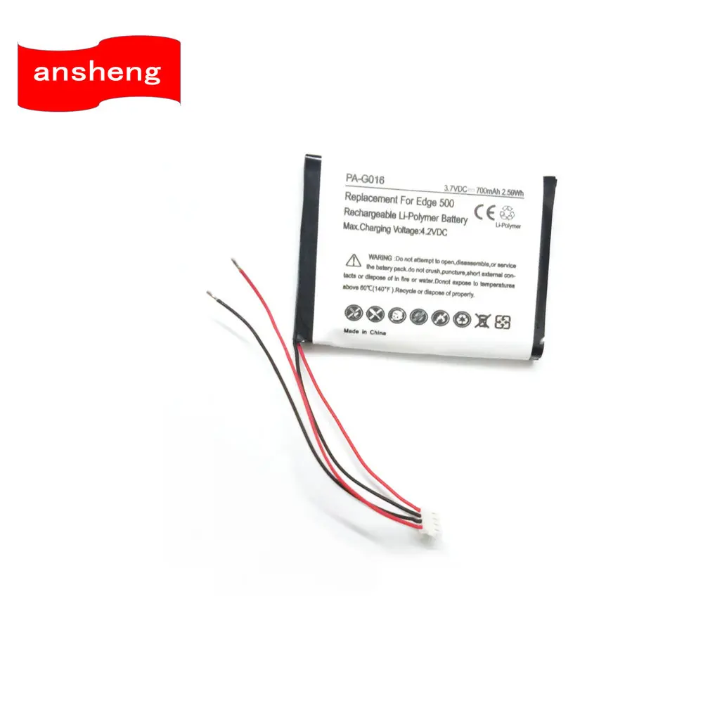 Новый высококачественный GPS Аккумулятор 700 мАч для GARMIN Edge 200 205 500 (P/N 361 0043 00