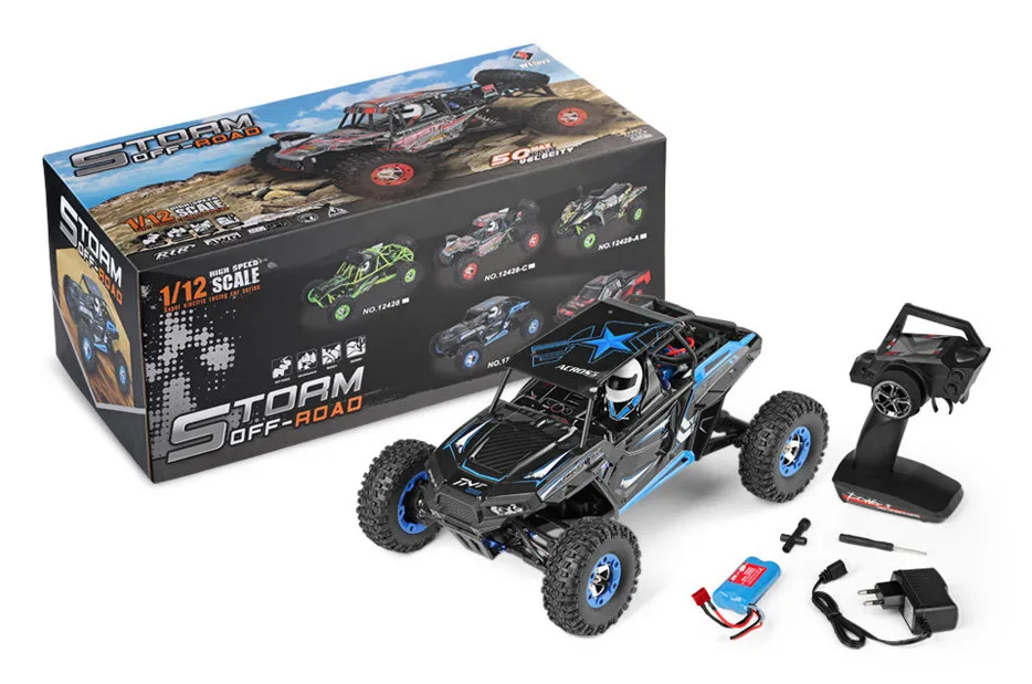 WLtoys 12428-A/B/C RC автомобиль 1/12 Масштаб 2,4G Электрический 4WD автомобиль с дистанционным управлением 50 км/ч высокая скорость RC гоночный внедорожник - Цвет: 12428-B