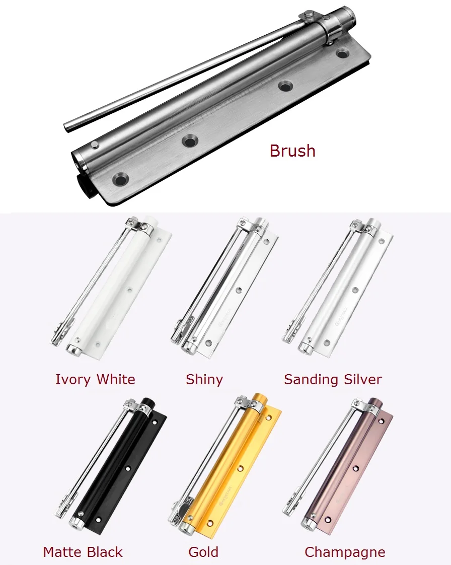 

Door Closer Single Spring Strength Adjustable Surface Mounted Stainless Steel Automatic Closing Fire Rated Door Hardware 30kg