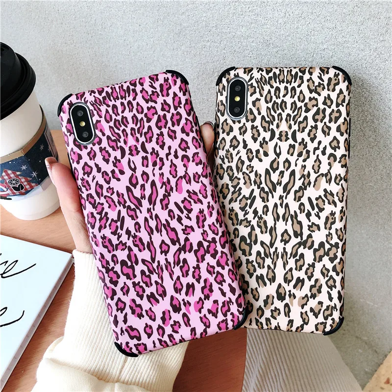 Buy Fashion Leopard Print Phone Case For iphone XS Max XR X Case For iphone 6