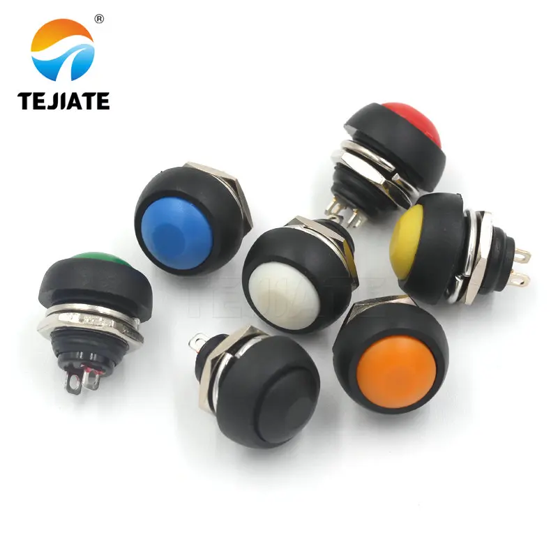 

5Pcs/lot Hot Selling Mini New Switch 12mm Waterproof Push button Switch PBS-33B