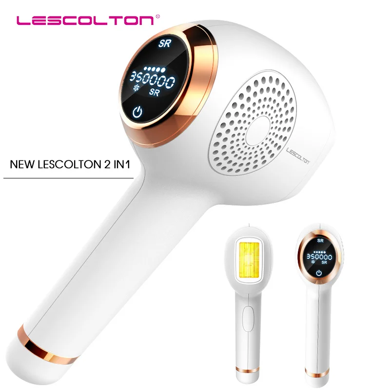 

Lescolton newest 2in1 IPL Epilator laser Hair Removal LCD Display Machine Permanent Bikini Trimmer Electric depilador