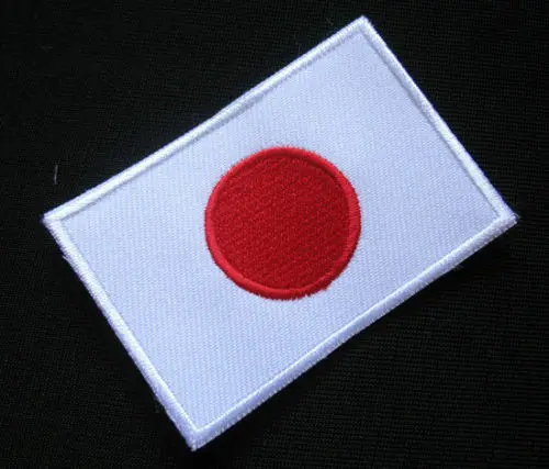 Японский японский флаг NIHON rising sun Вышитый Флаг крючок и петля нашивка бесплатная