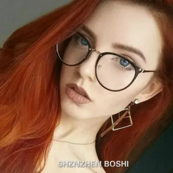 

2020 Women Fashion Myopia Eyeglasses Frames Trend Men Eyeglasses frame Metal Spectacles Clear Lenses Women's Glasses