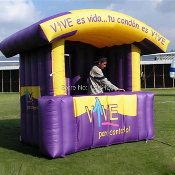 

Beautiful Commercial Inflatable House Booth with Free Fan