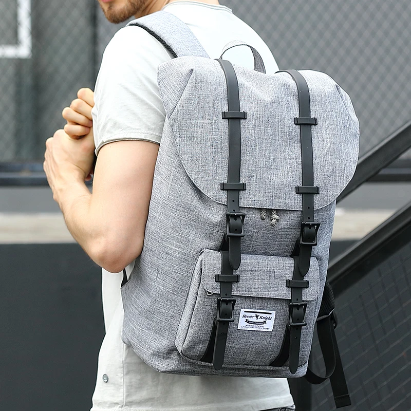 Винтажные мужские рюкзаки HK из ткани Оксфорд повседневные Рюкзаки Wayfarer для