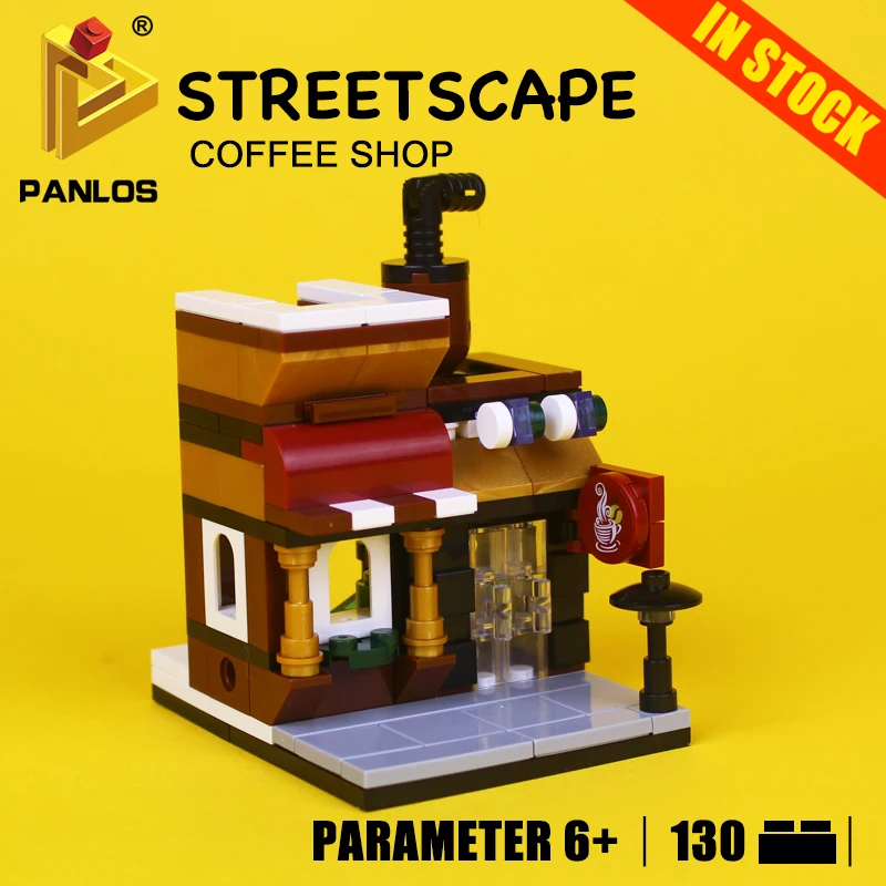 

Creative STREETSCAPE COFFEE SHOP Blocks Educational DIY Bricks for kids Compatible With lego city Model Building Toys hobbies