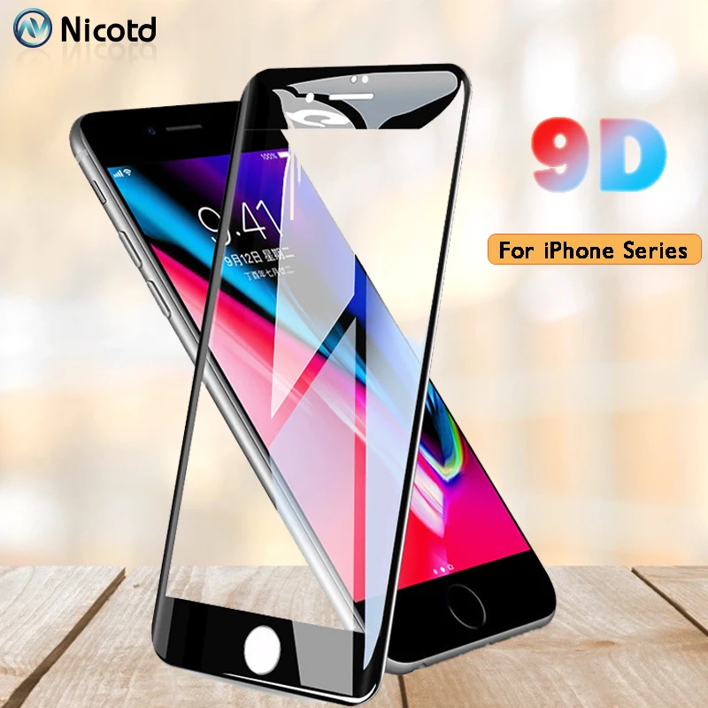 9D Voll Gehärtetem Glas Für iPhone 8 7 Plus MAX XR 6 8 Plus 6 s X Screen Protector Für iPhone 7 XR