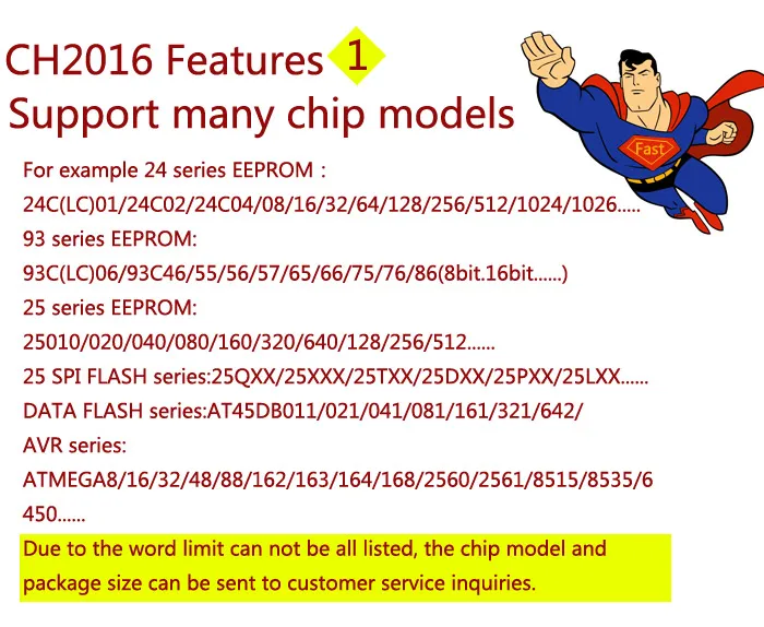 Ch2016 USB SPI флэш-программист + раскладушка 300mil SOP16 + SOP16 Тесты разъем производства 1 Перетащите 2 программист